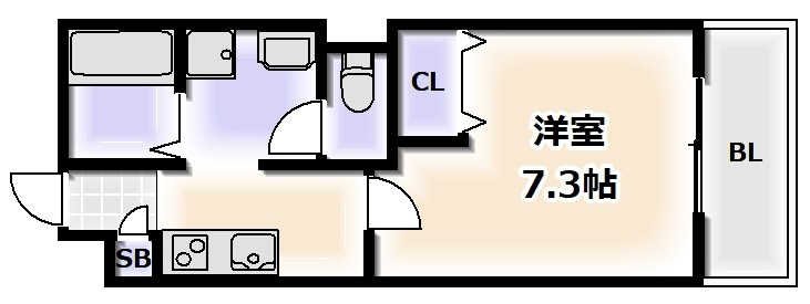 Pin Bonheur（パンボナール）の間取り