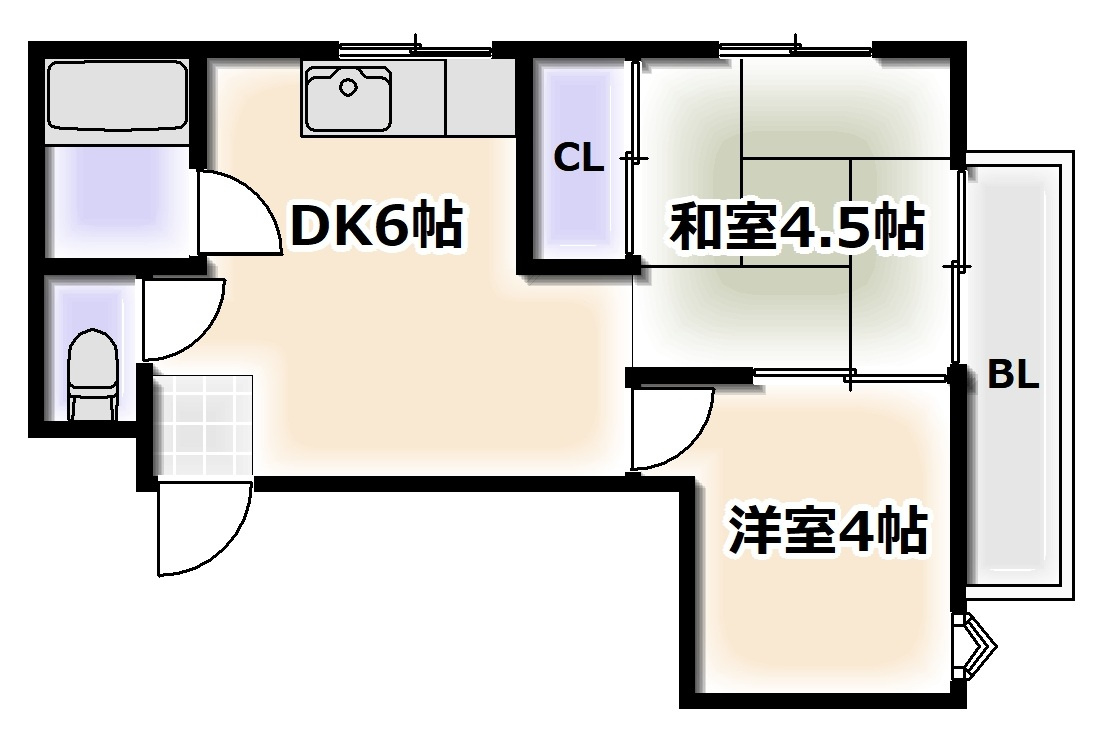 ロジェほりのの間取り