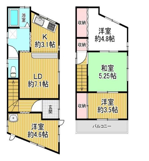 【間取り】 | 舞子台1丁目　中古戸建