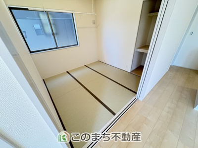 【和室】 | Livele Garden.S　第1栃木都賀町平川　3号棟 | 宿泊者の就寝スペースとしても活用できる落ち着いた雰囲気の1階和室4.5帖☆