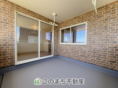 【バルコニー】 | Livele Garden.S　第1栃木都賀町平川　4号棟 | 多少の雨も安心の広々としたインナーバルコニー☆
