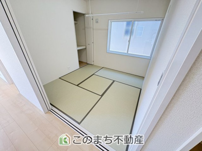 【和室】 | Livele Garden.S　第1栃木都賀町平川　4号棟 | 宿泊者の就寝スペースとしても活用できる落ち着いた雰囲気の1階和室4.5帖☆