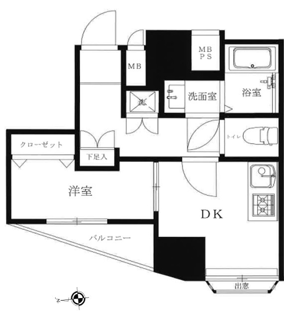 セザール北千住の間取り|角部屋ならではの2面採光！陽のあたる時間が長く、明るいお部屋で冬でもポカポカ☆