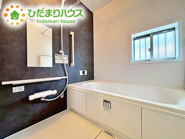 【浴室】 | 水戸市堀町2086番　新築戸建　A号棟 | 今日も１日お疲れでした。広いお風呂で疲れを癒してください。
