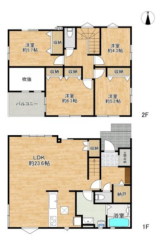富谷市日吉台1丁目の間取り