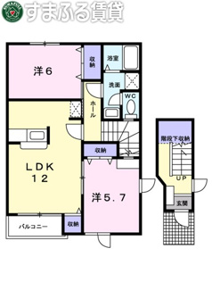 【間取り】 | フィオーレ　西尾市羽塚町