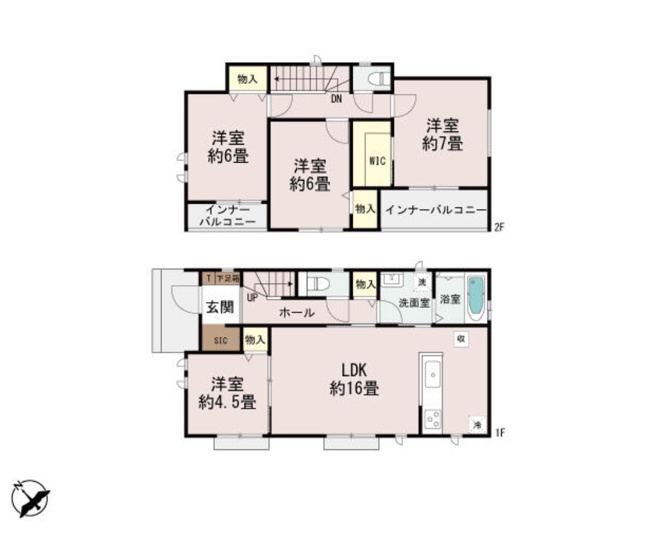 【間取り】 | 前橋市広瀬町　A号棟