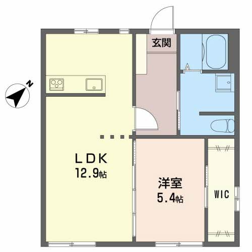 グリーンハウス山本Aの間取り