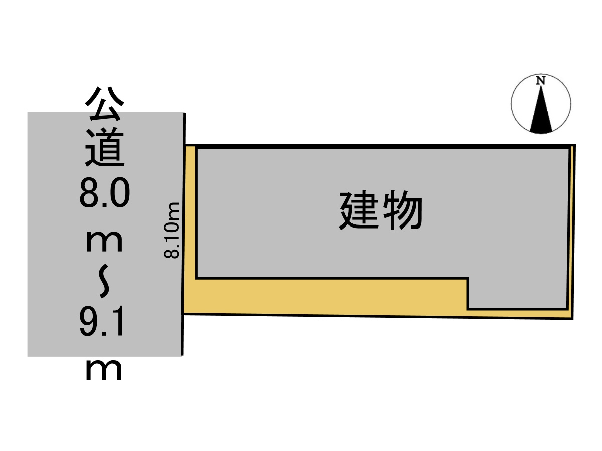 中古戸建　瑞穂市古橋　昭和51年築の区画図