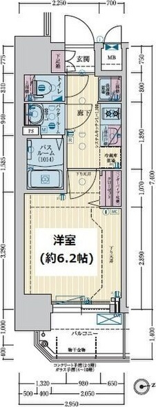 グランカリテ大正ドマーニの間取り