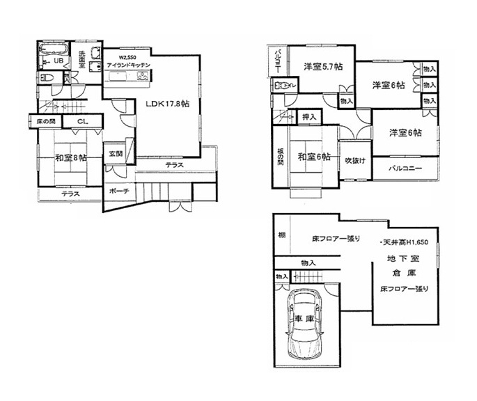 招提南町2丁目　中古一戸だての間取り|間取り図はいかがですか？ご希望を叶える間取りですか？リビングの広さは？水回りの位置は？カウンターキッチン？など色々な情報が集約されています。弊社ではリフォームなどのご相談も承っております。