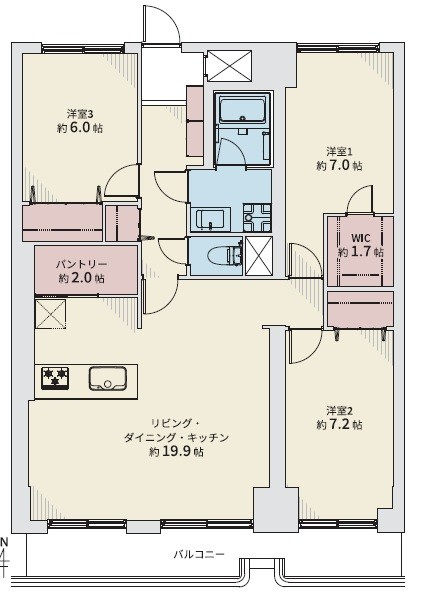 シャルム北4条の間取り