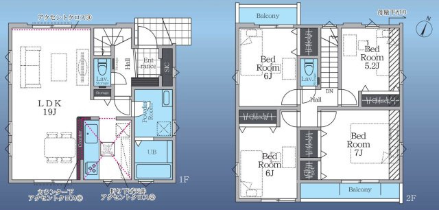 【間取り】 | 4LDKはリビングダイニングキッチンと4つの居室がある間取りで、大家族や二世帯住宅に最適。広々としたリビングで家族団らんを楽しみ、個室でプライベートな時間も確保でき、快適な生活を送ることができますよ。
