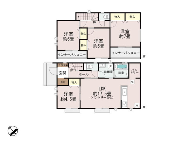 【間取り】 | 前橋市広瀬町　B号棟