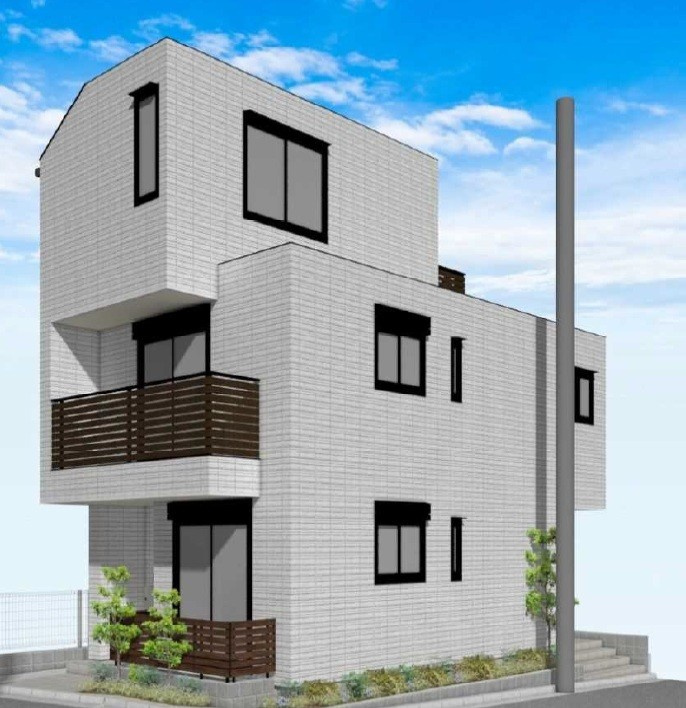 仮称　上反町１丁目メゾンの外観パース