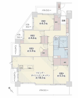 【間取り】 | 山手通シティハウス | キャンペーン対象物件です♪詳細は弊社ホームページもしくはスタッフまでお気軽にお問合せ下さいませ♪ お役に立てる自信があります♪