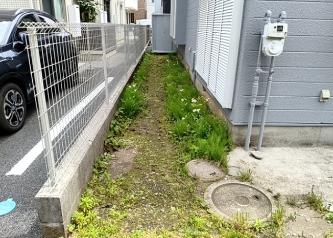 【庭】 | 庭があることでガーデニングや家庭菜園はもちろん、こどもの遊び場やペットを放して遊ぶことができます。また、家の周囲に余裕があるということです。隣地との間があれば、十分な日当たりと、風通しが確保できます。