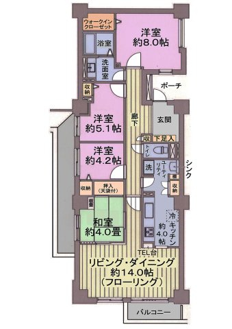 スカイプラザサウスタワーの間取り