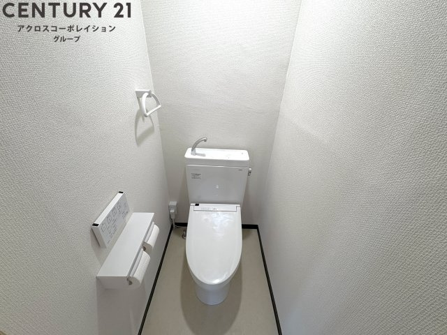 ゆったり落ち着けるトイレです
