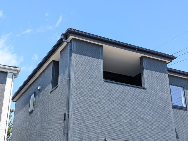 第1　常総市相野谷町　新築戸建て　3号棟のバルコニー