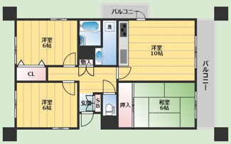 【間取り】 | グランエスト江坂