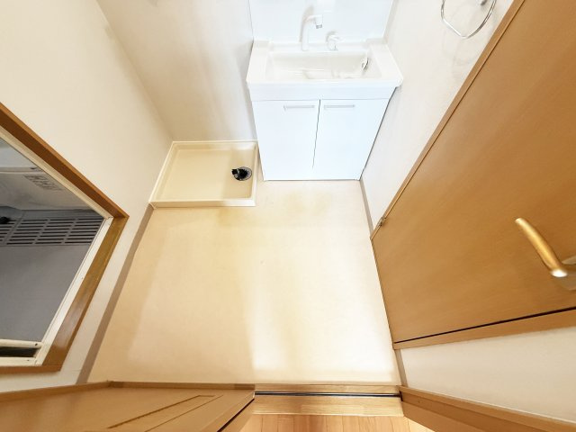 山陽ハイツの独立洗面台
