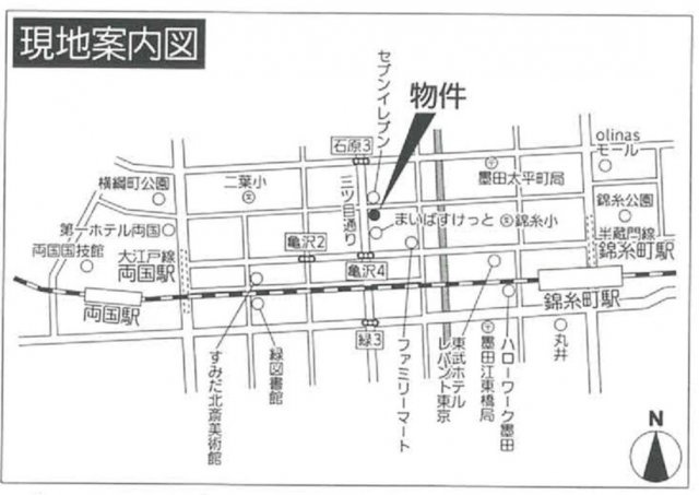 オーキッドレジデンス両国Ⅱの地図