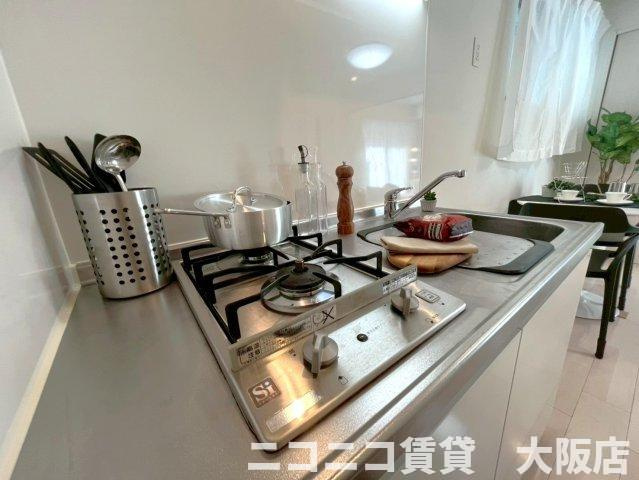 ハーモニーテラス鶴見緑地のキッチン|CG画像です。家具家電付きではありません
