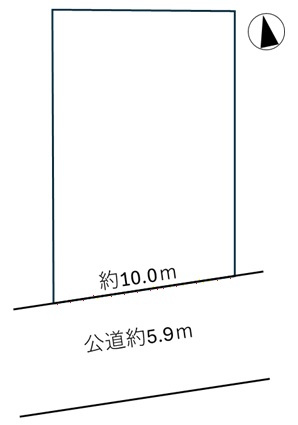 明石市西明石町5丁目　土地の土地図