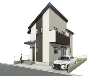 【外観パース】 | 新築戸建　小川西町5丁目　全1棟