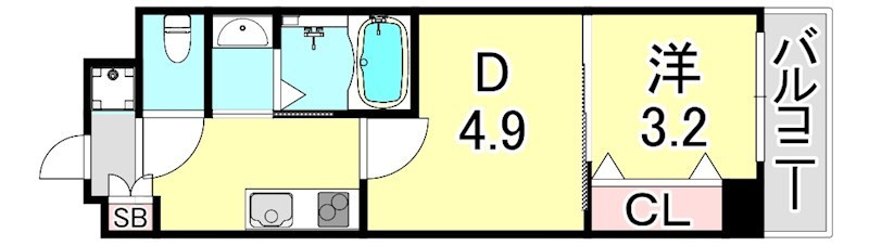 AⅡ上ヶ原関学前の間取り
