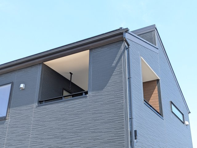 ひたちなか足崎　20期　新築戸建て　1号棟のバルコニー