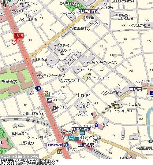 ＯＬＩＯ世田谷上野毛の地図