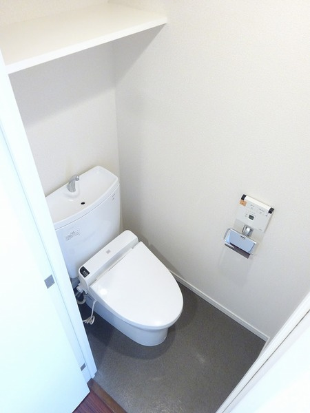 ラグジュアリーアパートメント東中野Ⅱのトイレ|シンプルで使いやすいトイレです