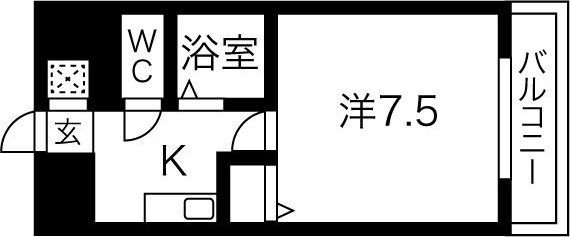 パークサイドピクチャー西心斎橋の間取り