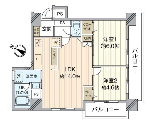 朝日プラザ立町の間取り