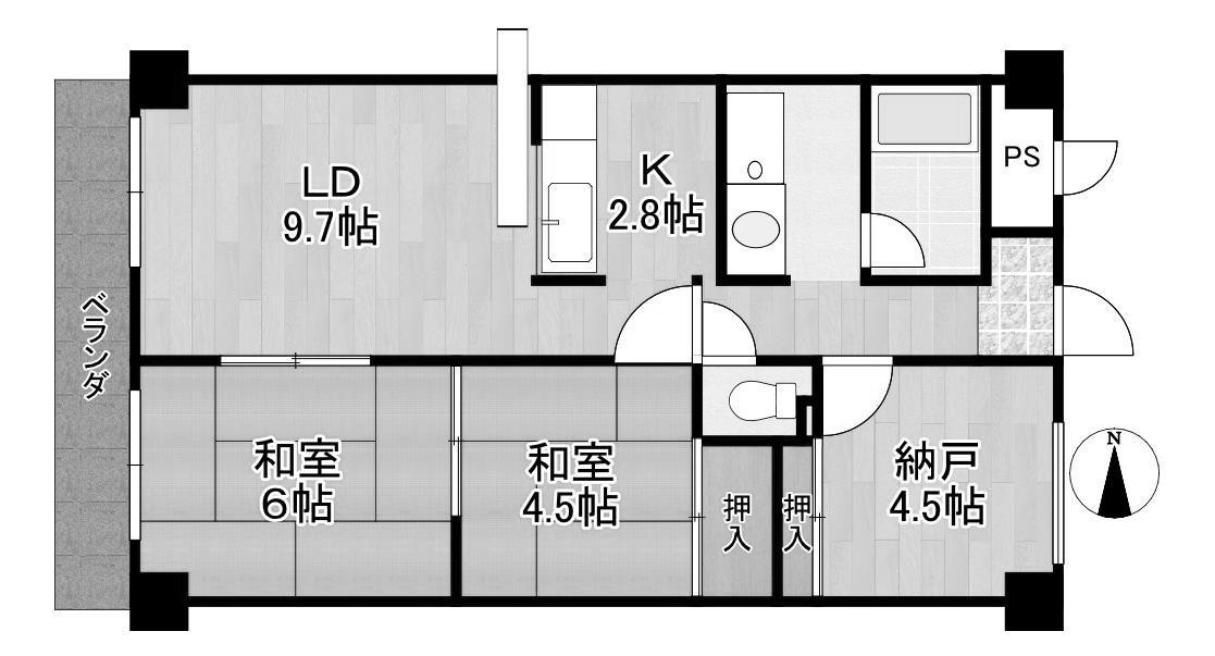 ベルコート西宮の間取り