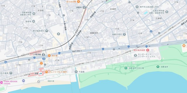 メイクアップハイツ須磨浦2号棟の地図