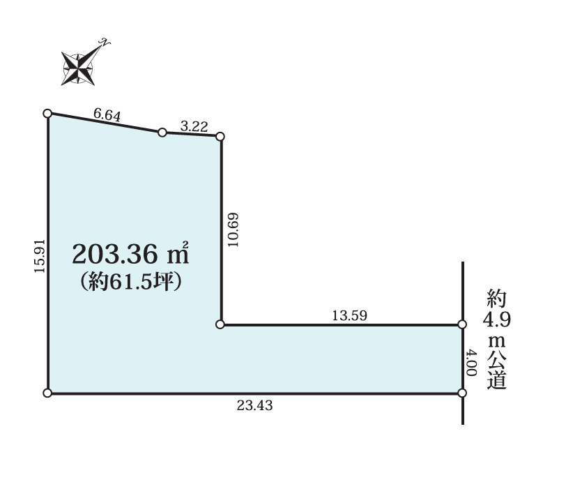 文京区千石４丁目売地の土地図