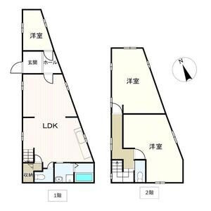 緑ケ丘戸建の間取り