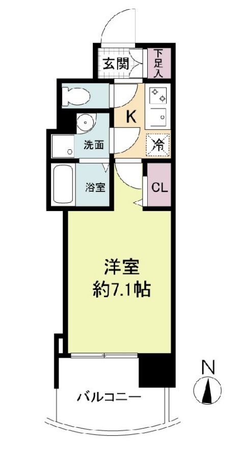 セレニテ日本橋プリエの間取り