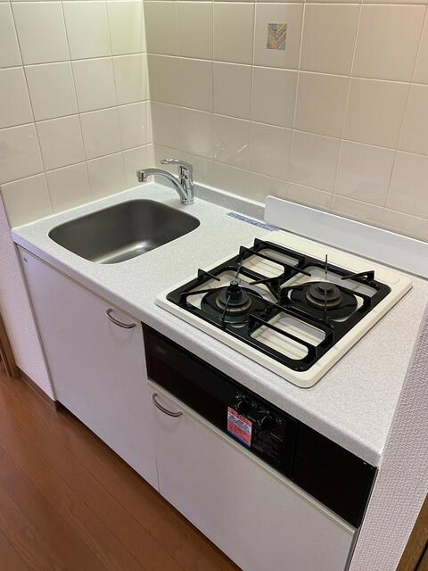 パークウェル神楽坂弐番館のキッチン|グリル付システムキッチン