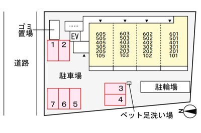 【区画図】 | ドミールⅡオオハマ