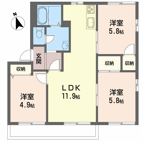 【間取り】 | フレグランス今福