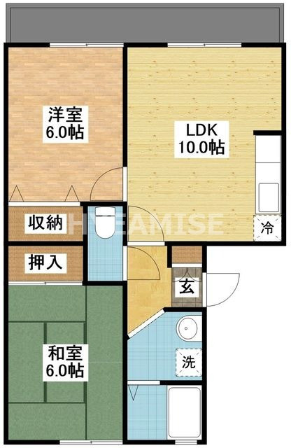 ホームタウン若葉Aの間取り