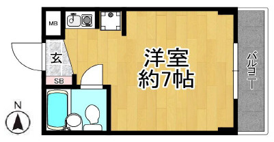 エルレーヴ魚崎の間取り