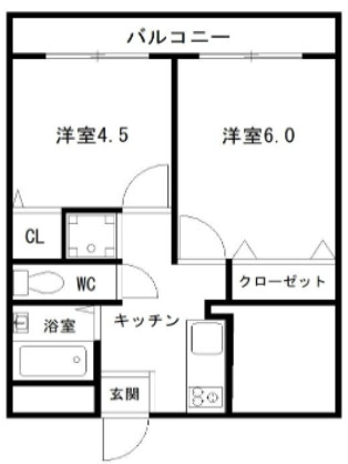 シティハイツ二宮の間取り
