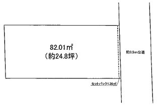小江戸蔵造り　中心地の区画図|約24.8坪