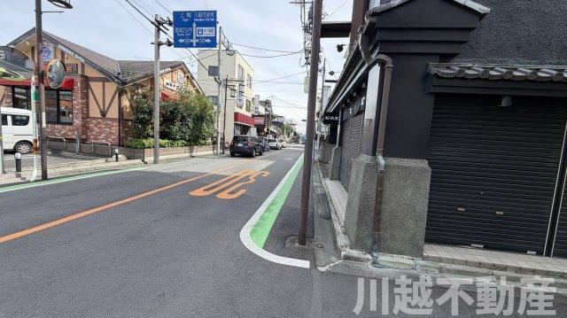 小江戸蔵造り　中心地の前面道路含む現地写真|前面道路含む現地写真です