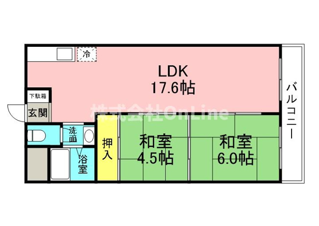 【間取り】 | ノウブルハイツ平野